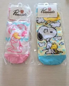 スヌーピー 靴下 20~24cm 2足セット