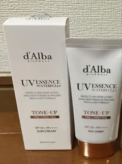【お値下げ中】ダルバ　d'Alba トーンアップ日焼け止めクリーム　ピンク