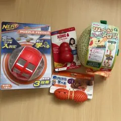 犬のおもちゃ　知育トイ　4点セット　ナーフドッグ　ペティオ　KONG 小型犬のサムネイル