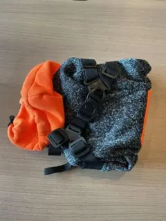 犬服M コート 秋冬 フード付き オレンジ 292L1547のサムネイル