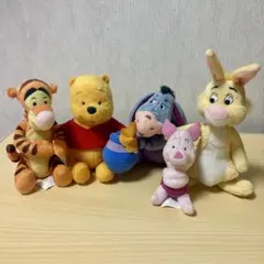 【レア】くまのプーさん ぬいぐるみセット（ティガームービー プーさんの贈りもの）