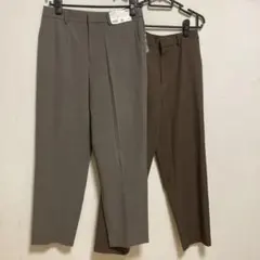 ユニクロ　スマートアンクルパンツ2本セット