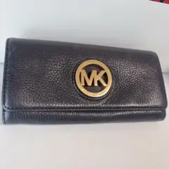 MICHAEL KORS ブラックレザー 長財布