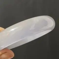 超美品　ミャンマー産本翡翠　バングル　ムラザキ