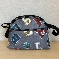 デニム風カラフルショルダーバッグ