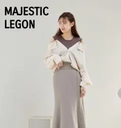 マジェスティックレゴン ウエストベルトシャツ アウター アイボリー М 秋 春