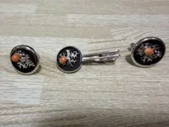 ネクタイピンとカフスボタンセット