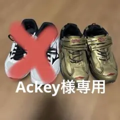 キッズ スニーカー 2足セット ホワイト/ブラック ゴールド/ブラック