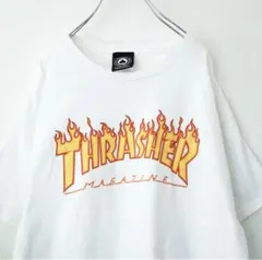 【スペードタグ】90s OLD THRASHER フレイムロゴ Tシャツ　L