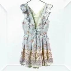 2729☆ LIZ LISA リズリサ　ワンピース　ジャンパースカート　花柄