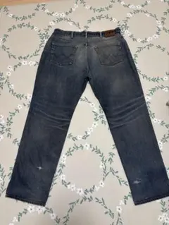 EDWIN 604 ダメージ加工ストレートデニムパンツ