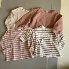 ロンT 70サイズ4着セット 双子 保育園着