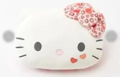 ハローキティ ダイカットクッション レオパード柄34✕44cmふわふわ手触り