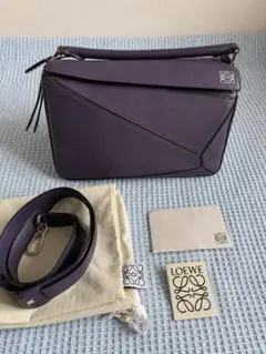 ロエベ LOEWE パズルバッグ ミディアム Mサイズ　ネイビー ブルーのサムネイル