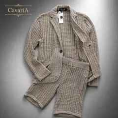 新品タグ付 CavariA セットアップ L ワッフル テーラード ショーツのサムネイル