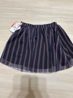 MPS ネイビーとピンクのストライプ スカート サイズ100 新品未使用