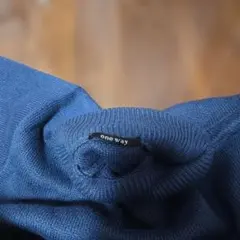 one way ネイビー クロップドニット