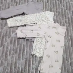 ベビー肌着セット 花柄 クマ柄 3枚セット 95cm