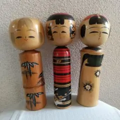 こけし 3体セット 伝統工芸品のサムネイル