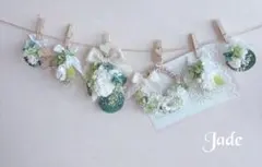 No24 シンプル＆ナチュラル♡ソラとプリザのフラワーガーランド