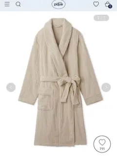 GELATO PIQUE バスローブ ベージュ　新品タグ付き