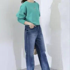 【春物】SLOBE IENA♡綿ブークレーショート丈ニット