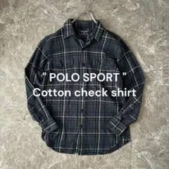 POLO SPORT ポロスポーツラルフローレン コットンチェックシャツ Mのサムネイル