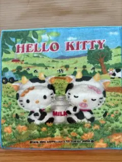 ご当地キティ 牛キティ ミニタオル 2003年 平成レトロ