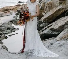 【新品/未使用】ホワイトレースウェディングドレス