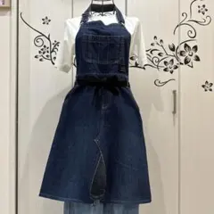 サロペットデニムズボンリメイクエプロン