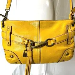 【Y2K】TOMMY HILFIGER レザーショルダーバッグ フリンジ