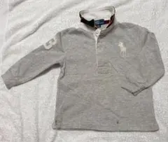 Polo by Ralph Lauren グレー ラガーシャツ90 ビッグポニー