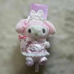 マイメロディーマスコットコーデ ぬいぐるみ ウサ耳付き