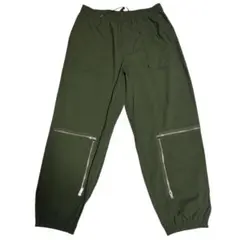 GU ジーユー アンダーカバー ジップジョガーパンツ グリーン カーキ　XL
