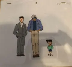も*し様 【名シーン】名探偵コナン セル画 坂田刑事＆服部平次＆コナン（動画付き