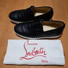 ルブタン　スタッズ　ローラーボート　スリッポン　ローカット　スニーカー　極美品