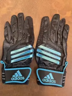 激レアadidas★ アディダス バッティンググローブ 廃盤 ブラック 水色