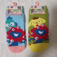 万博　ミャクミャクコラボ　サンリオ　ハンギョドン　ポムポムプリン　ソックス 靴下