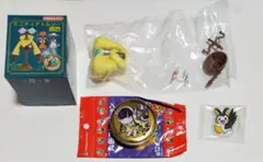 ポケモン　カミツレ　ゼブライカ　エモンガ　ミニチュアトルソー　丸缶　セット