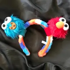 USJ セサミストリート カチューシャ エルモ クッキーモンスター