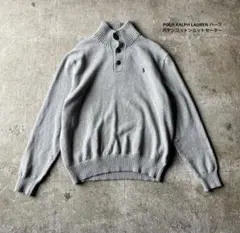 POLO RALPH LAUREN ハーフボタン コットンニットセーター 古着