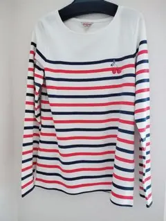 【新品】キャスキッドソン【M】長袖 カットソー トリコロールカラー さくらんぼ