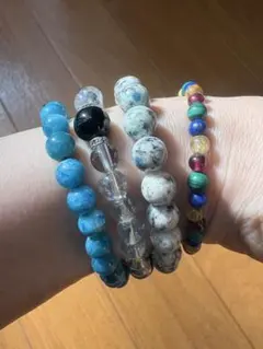 天然石ブレスレット4点セット