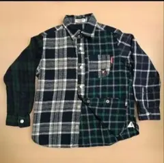 mikihouse　ミキハウス　DOUBLE B チェック柄長袖シャツ