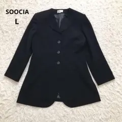 ソシア SOOCIA テーラードジャケット フォーマル L卒業式 入学式 黒