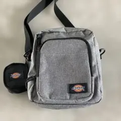 Dickies ショルダーバッグ グレー 小型ポーチ付き