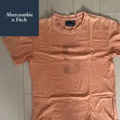 Abercrombie & Fitch オレンジ Tシャツ 数字プリント 5