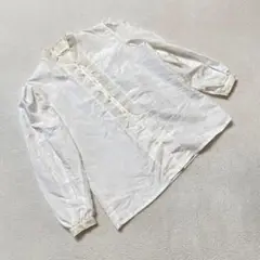 LILAIA ブラウス フリル 長袖 ホワイトM