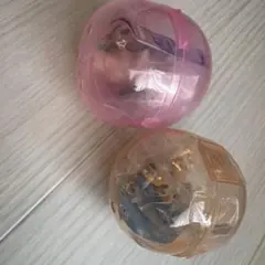 トイストーリーのカプセルトイ アンディが来た　2個セット　ウッディ&ハム