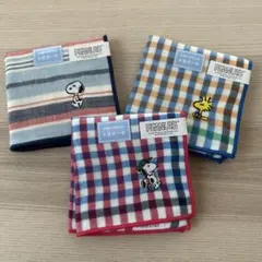 新品 ★ PEANUTS スヌーピー ハンカチ 3枚セット